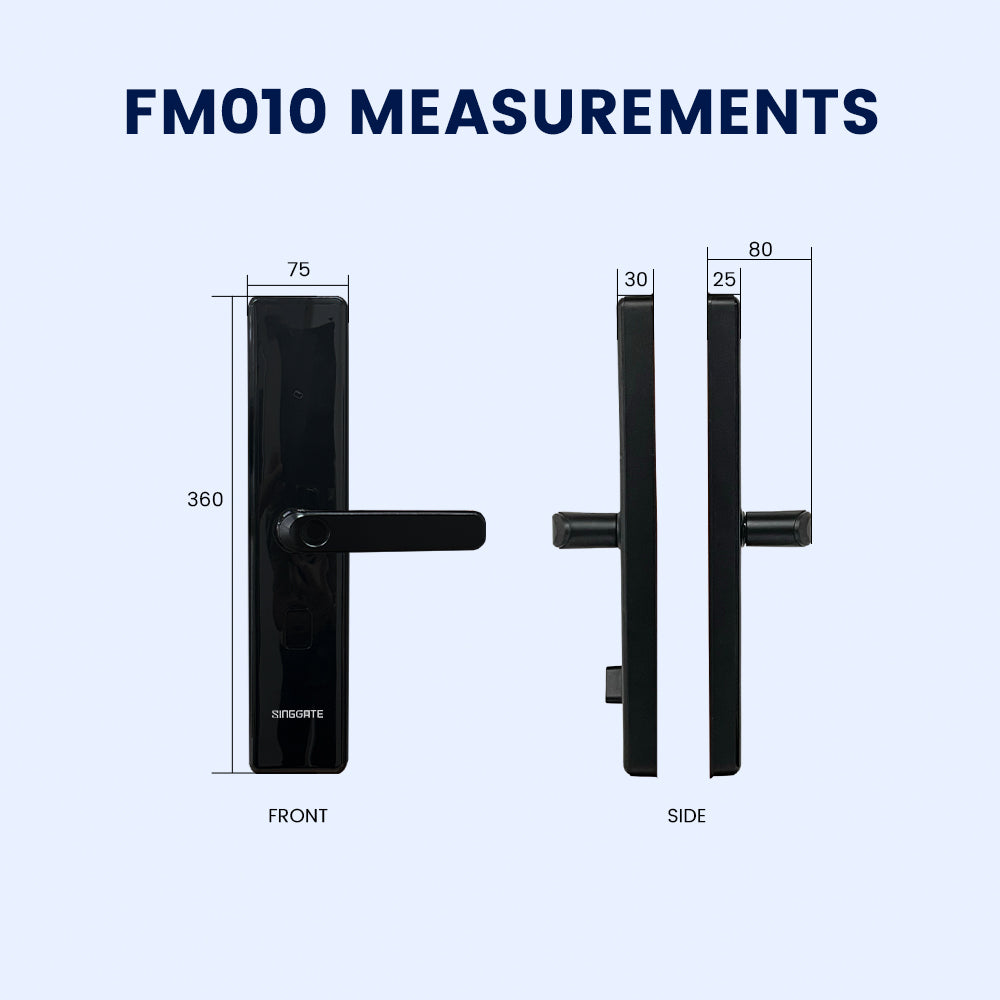SINGGATE Door & Gate Bundle, *Bundle Deal* FM010 Door Digital Lock + FM021 Metal Gate Digital Lock - SINGGATE Digital Lock
