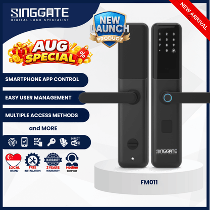 Singgate FM011 Smart User Management Control Digital Door Lock