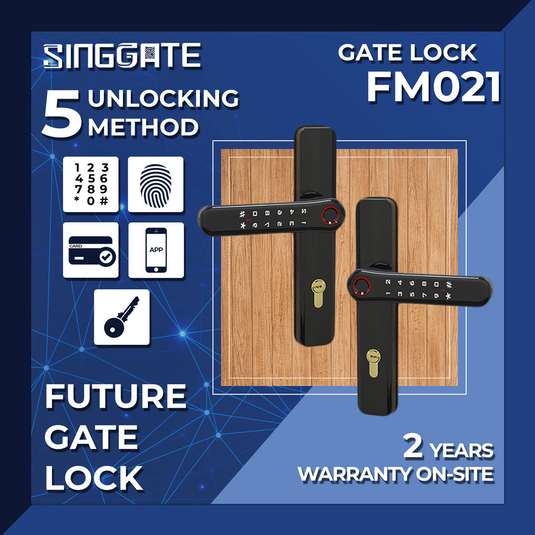 ❤️Upgraded Version❤️*Bundle Deal* FR009 PRO Door Digital Lock + FM021 Metal Gate Digital Lock