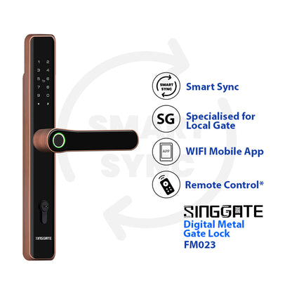 {Latest Gate Lock} FM023 Metal Gate Digital Lock (Smart Sync)