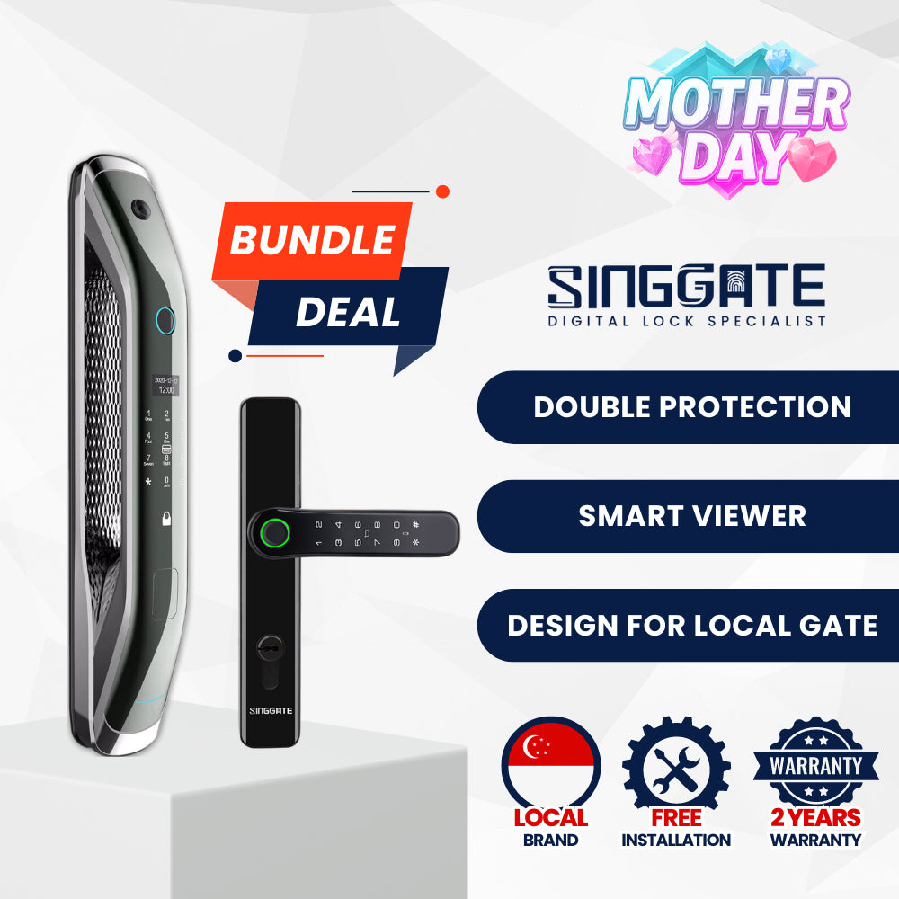 FA007 Door + FM021 Gate Digital Lock Bundle