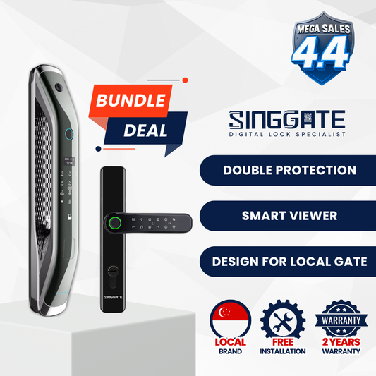 FR001 Door + FM021 Gate Digital Lock Bundle
