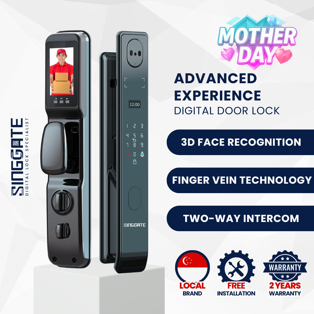 FR005 Pro 3D Face & Finger Vein Digital Door Lock