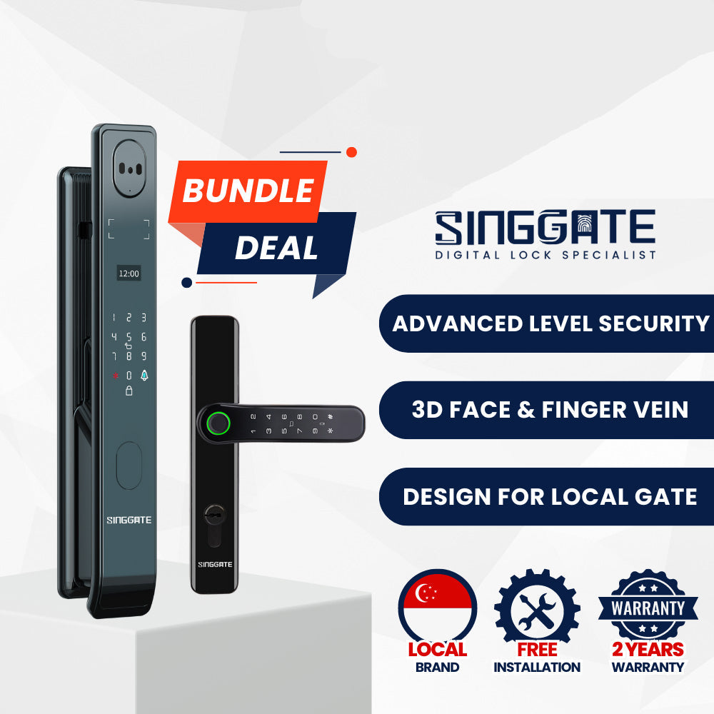FR005 Pro Door + FM021 Gate Digital Lock Bundle