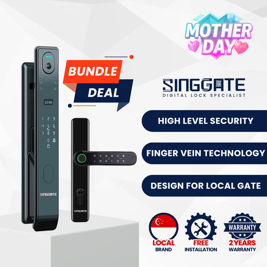 FR005 Door + FM021 Gate Digital Lock Bundle