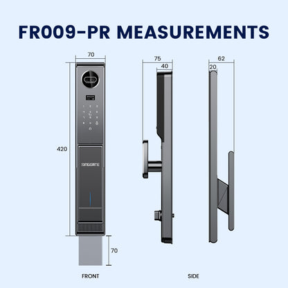 ❤️Upgraded Version❤️*Bundle Deal* FR009 PRO Door Digital Lock + FM021 Metal Gate Digital Lock