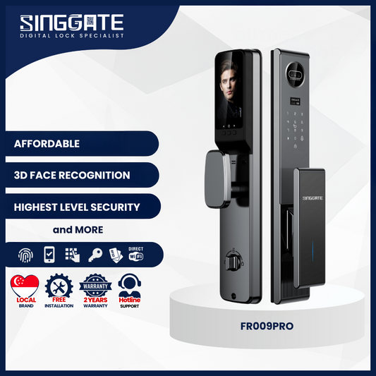 FR009 Pro 3D Face + Video Call Digital Door Lock