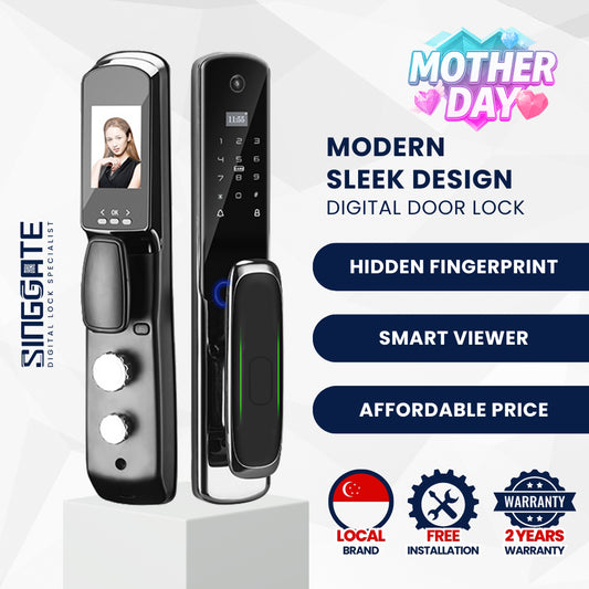 FR009 Hidden Fingerprint Digital Door Lock