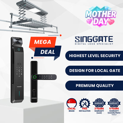 Mega Bundle - FR015 Door + FM021 Gate + LS026/023 Laundry Rack