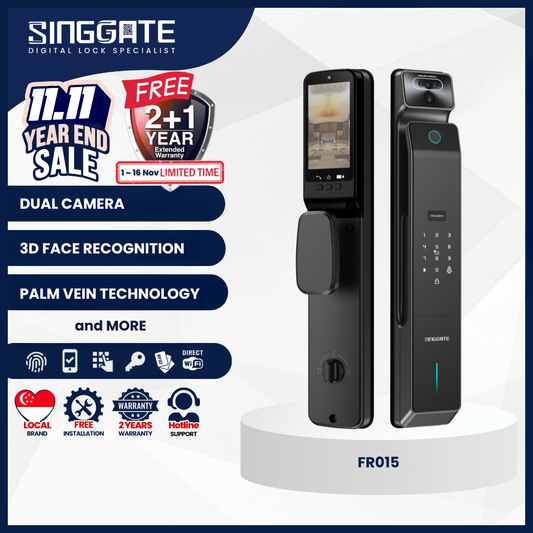 FR015 - Dual Camera with The Latest Biometric Digital Door Lock