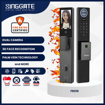 Singgate FR016 with 3D Face + Palm Vein Digital Door Lock
