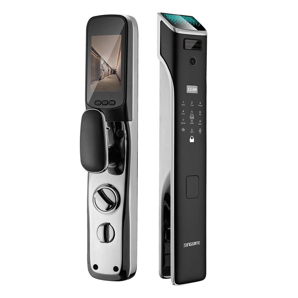 SINGGATE Door Digital Lock, ❤️NEW❤️FR018 Finger Vein Recognition & Video Call Smart Viewer Digital Door Lock - SINGGATE Digital Lock