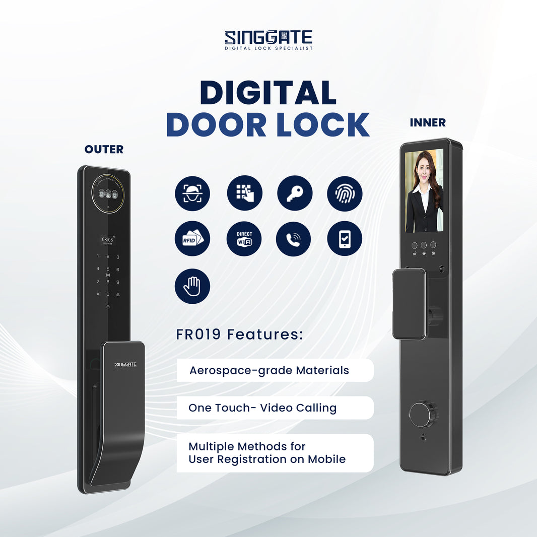 Buy Digital Door Lock in Singapore | Smart Locks with Camera & App ...