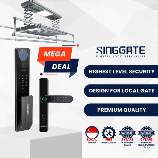 Mega Bundle - FR051 Door + FM021 Gate + Smart Laundry Rack