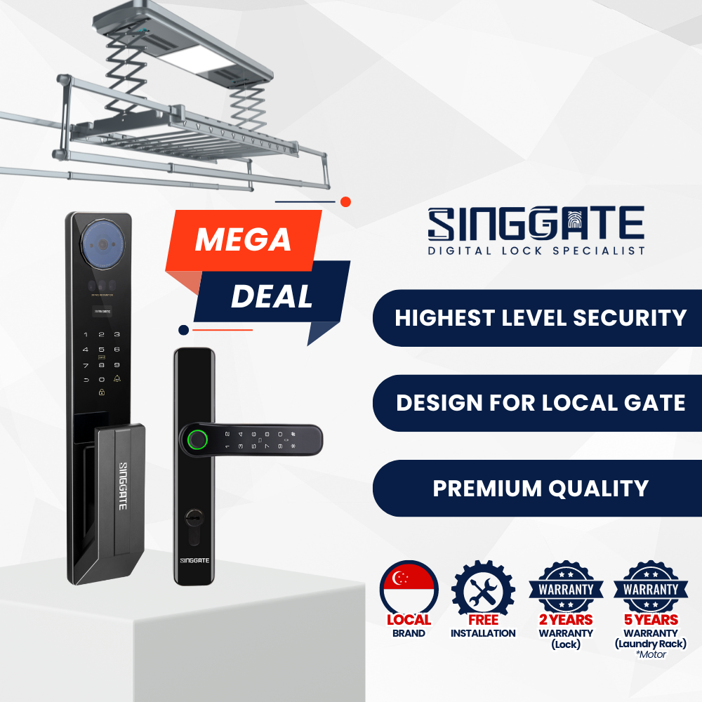 Mega Bundle - FR051 Door + FM021 Gate + Smart Laundry Rack