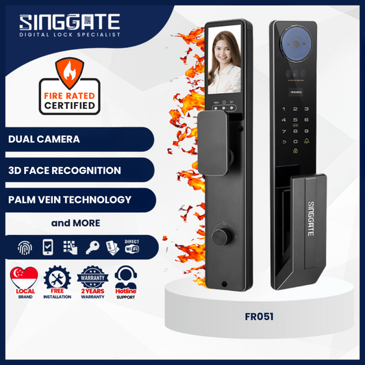 FR051 - 3D Face & Palm Vein Digital Door Lock