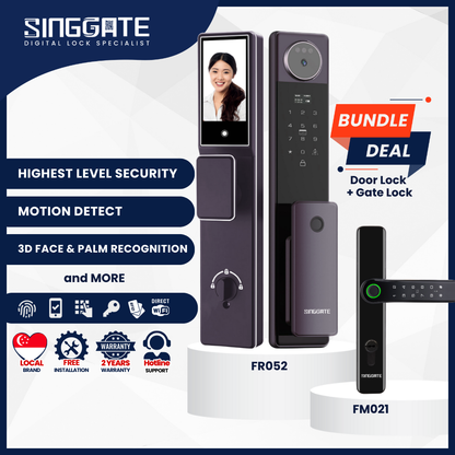 FR052 Door + FM021 Gate Digital Lock Bundle