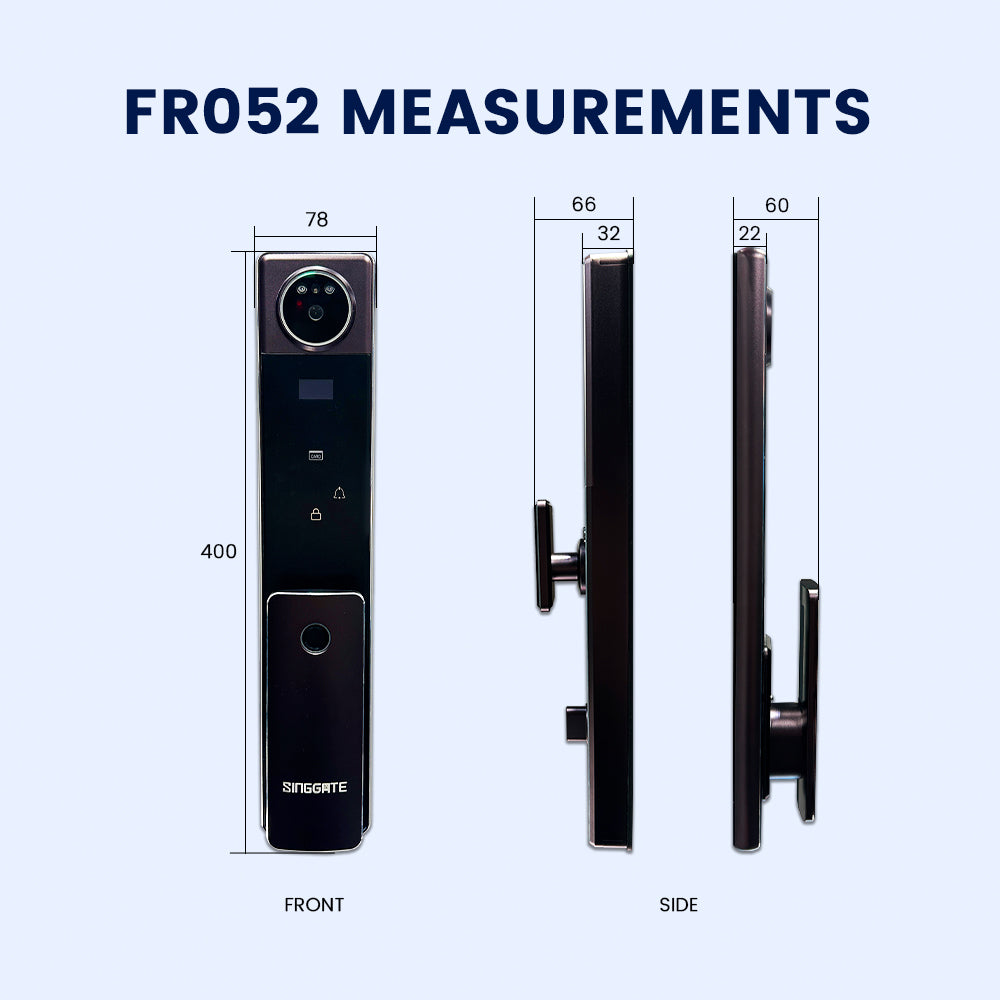 FR052 3D Face & Palm Vein Recognition Digital Door Lock