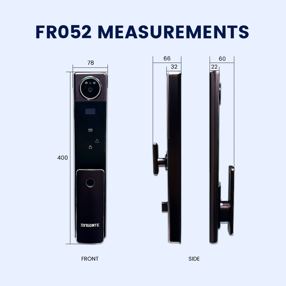 Bundle FR052 3D Face & Palm Vein Recognition + FM021 Gate Digital Lock