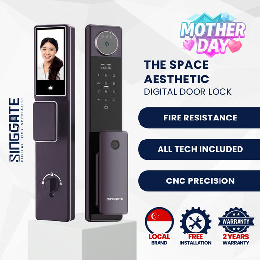 FR052 3D Face & Palm Vein Space Digital Door Lock
