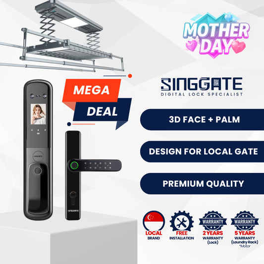 Mega Bundle - FR055 Door + FM021 Gate + LS026 Laundry Rack