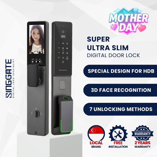 FR057 Ultra Slim 3D Face & Smart Viewer Digital Door Lock