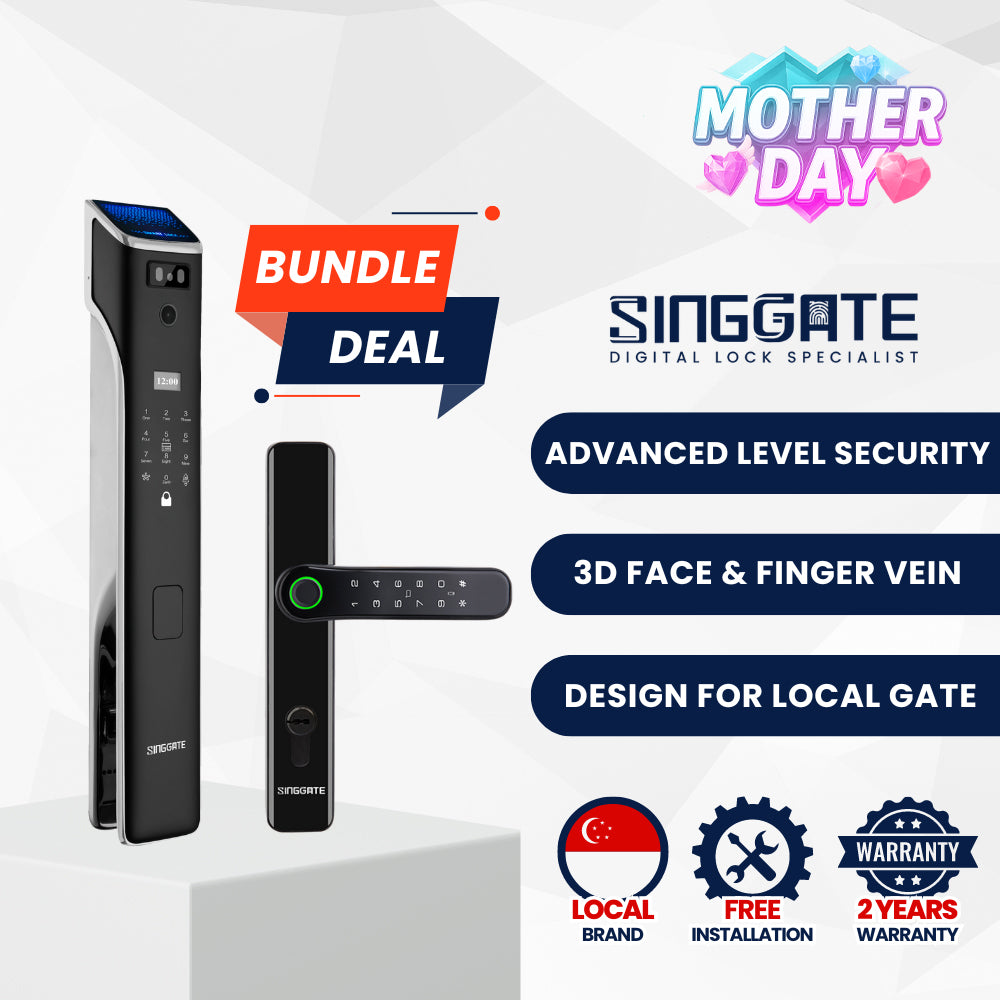 FR058 Door + FM021 Gate Digital Lock Bundle