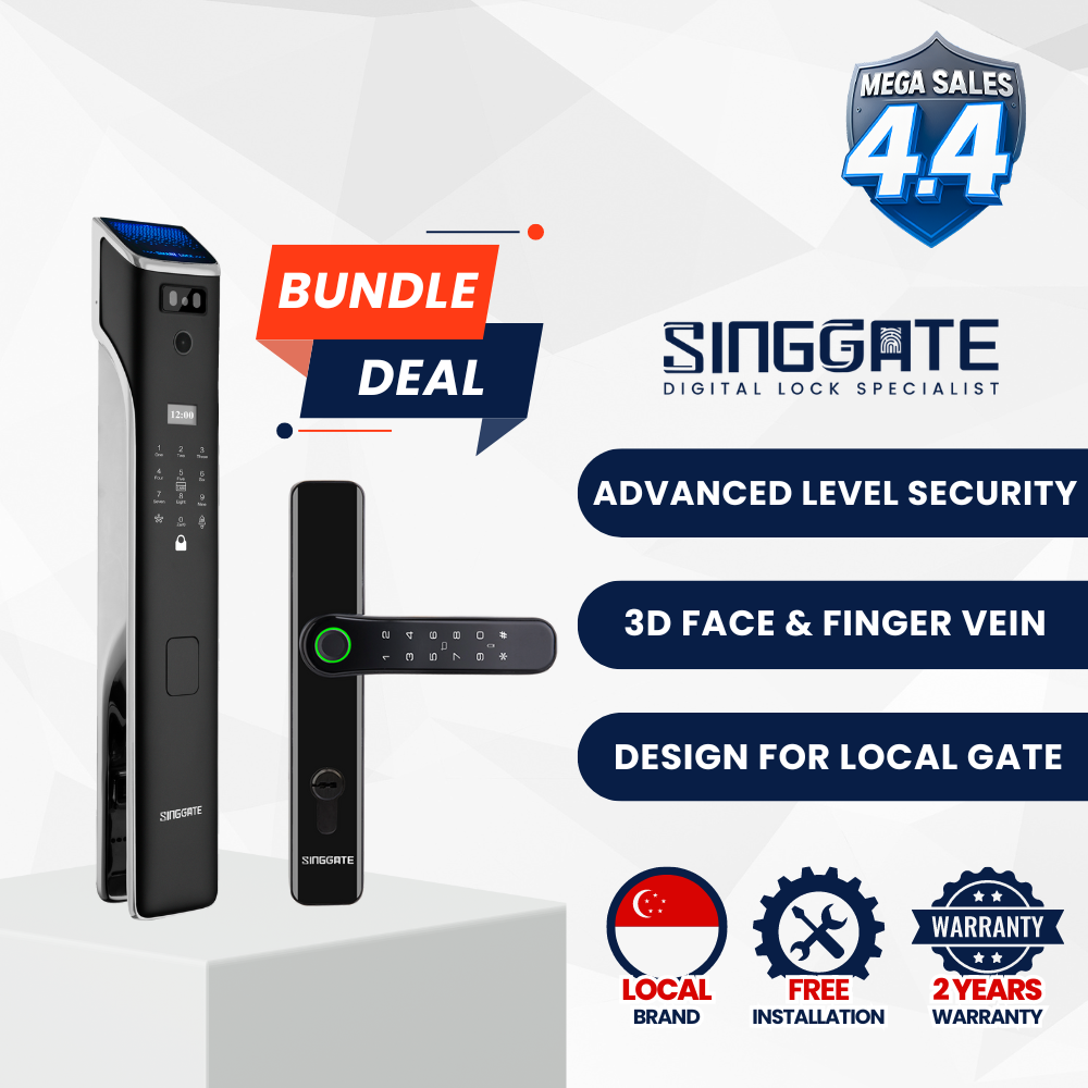 FR058 Door + FM021 Gate Digital Lock Bundle