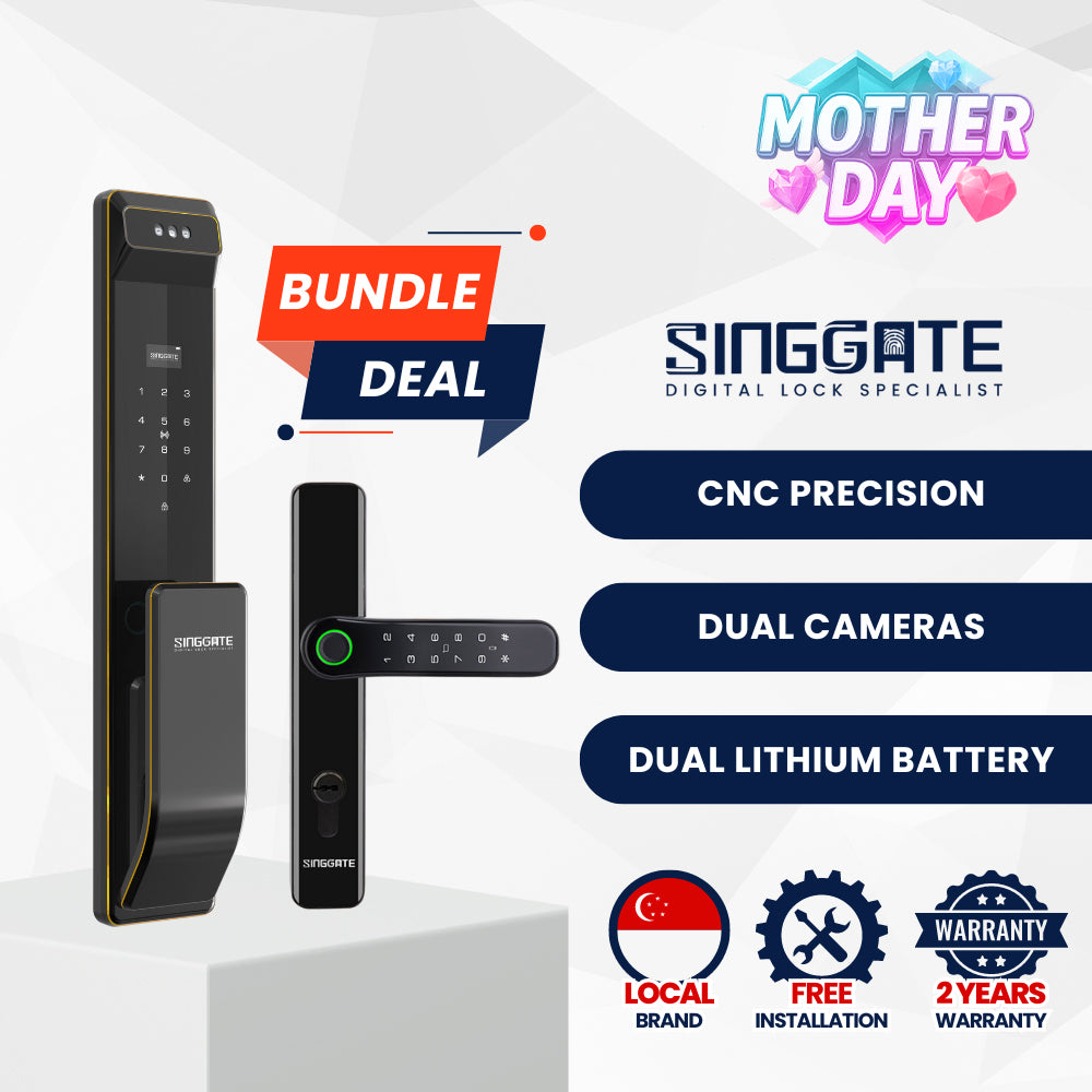 FR059 Door + FM021 Gate Digital Lock Bundle