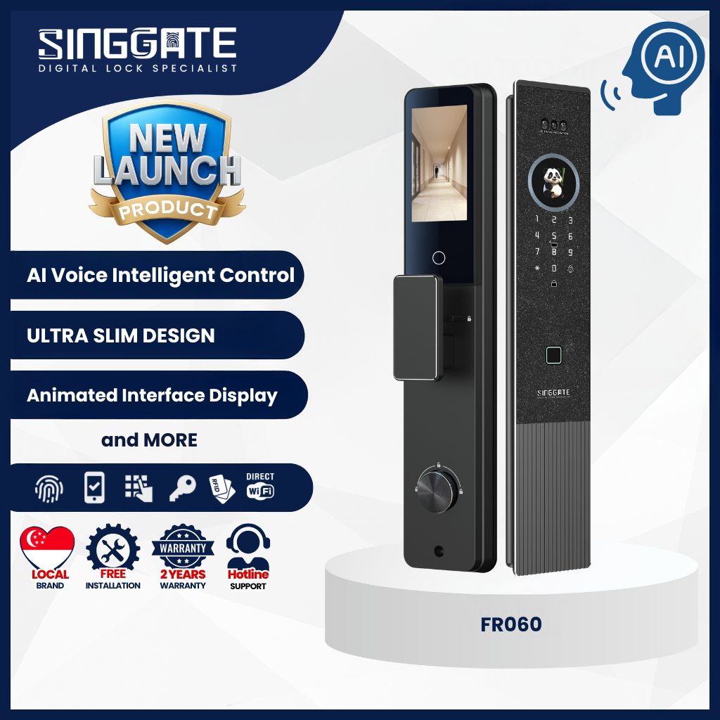 FR060 Door + FM021 Gate Digital Lock Bundle