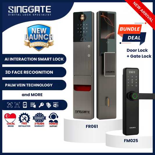 Bundle Deal: FR061 + FM025 Digital Gate & Door Lock