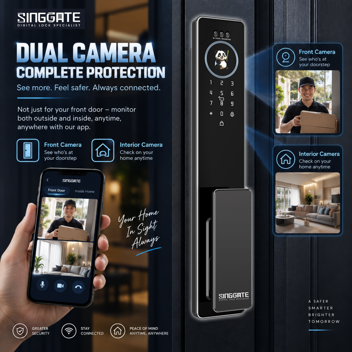 10.10 Promo - FR052V Door + FM021 Gate Digital Lock Bundle