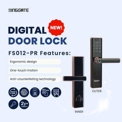 FS012 PRO Door Digital Lock （Smart Sync）