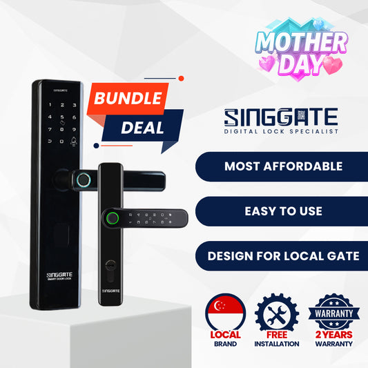 FS012 Door + FM021 Gate Digital Lock Bundle