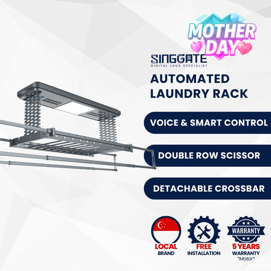 LS023 Pro Premium Quality & Voice Control Automated Laundry Rack