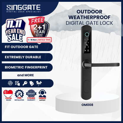 OM008 Outdoor Weather Proof Digital Gate Lock