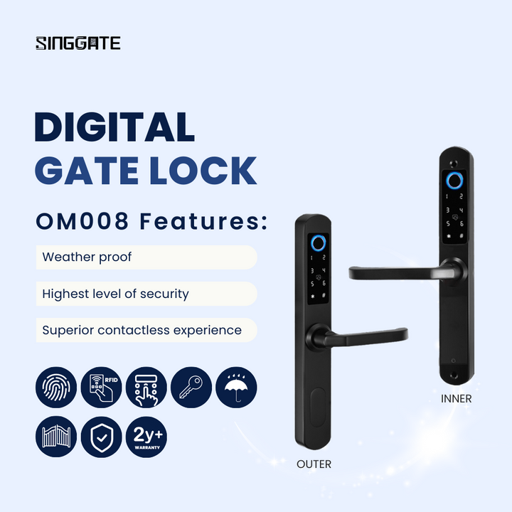 SINGGATE Digital Gate Lock | Best HDB Metal Gate Lock Singapore