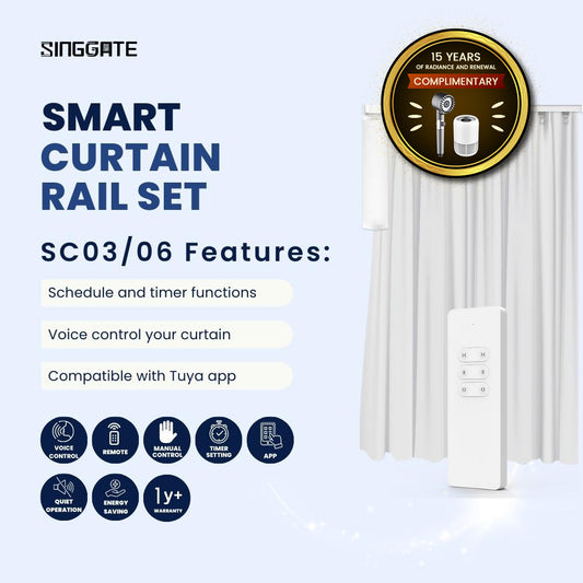 SC-03 Full Smart Curtain Rail Set