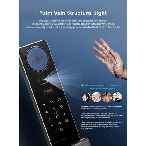 FR051 - 3D Face & Palm Vein Digital Door Lock