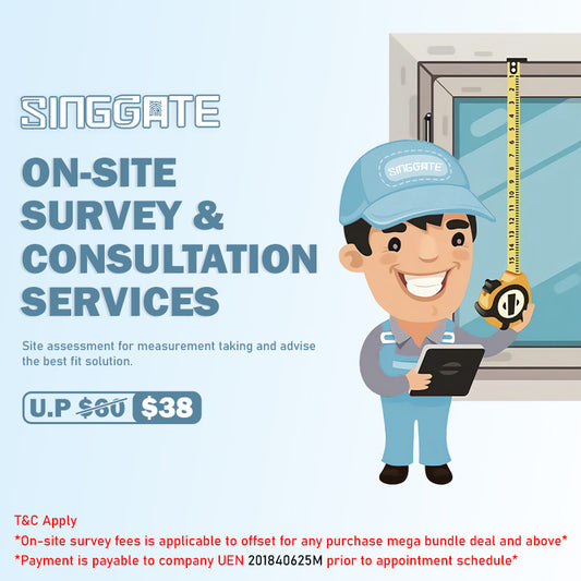 Full Smart Singapore , On-Site Survey & Consultation Service (OFFSET for Mega Bundle Deal) - SINGGATE Digital Lock