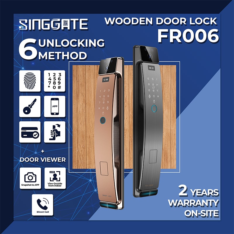 SINGGATE Door & Gate Bundle, *Bundle Deal* FR006 Door Digital Lock + FM021 Metal Gate Digital Lock - SINGGATE Digital Lock