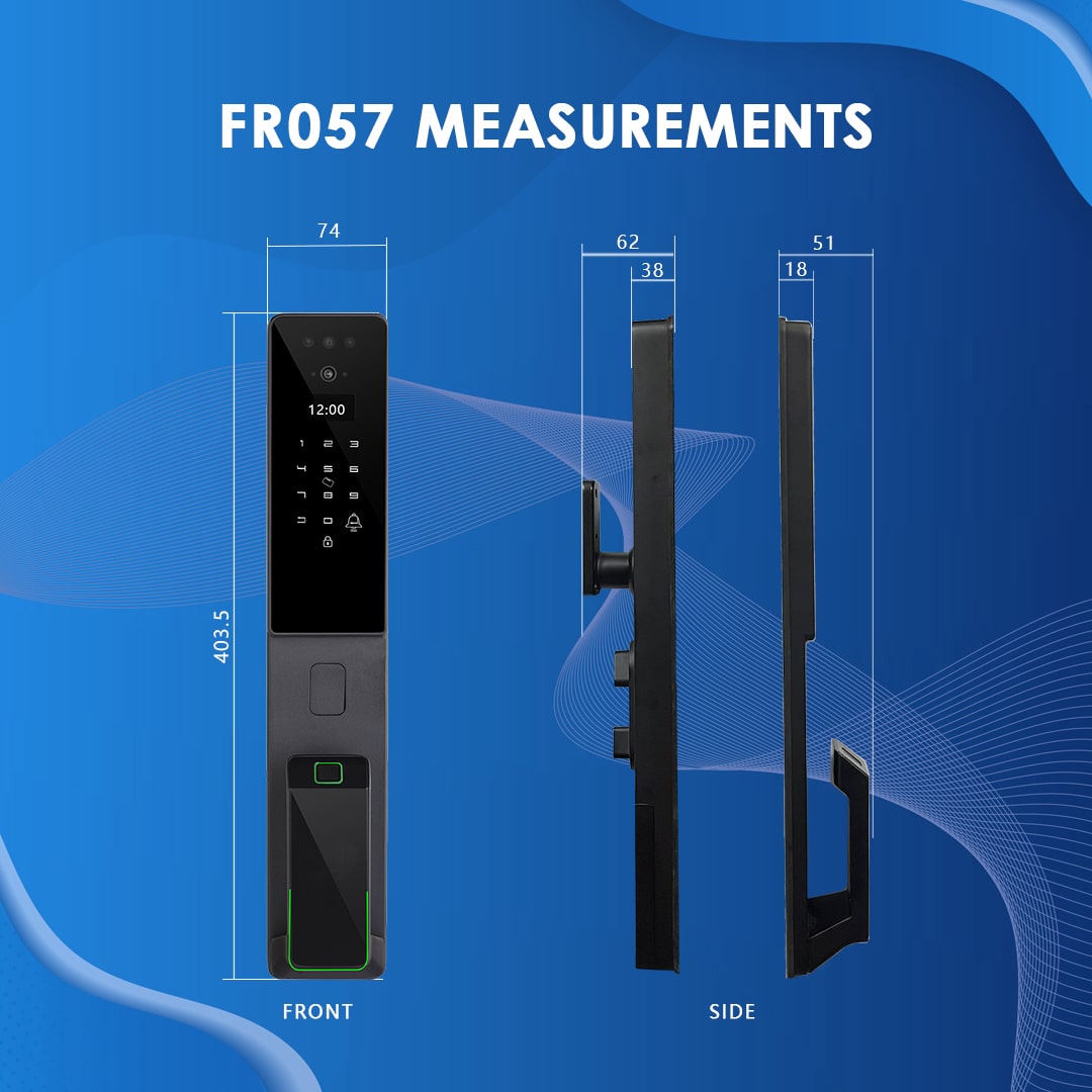 SINGGATE Door & Gate Bundle, ❤️Upgraded Version❤️*Bundle Deal* FR057 Door Digital Lock + FM021 Metal Gate Digital Lock - SINGGATE Digital Lock