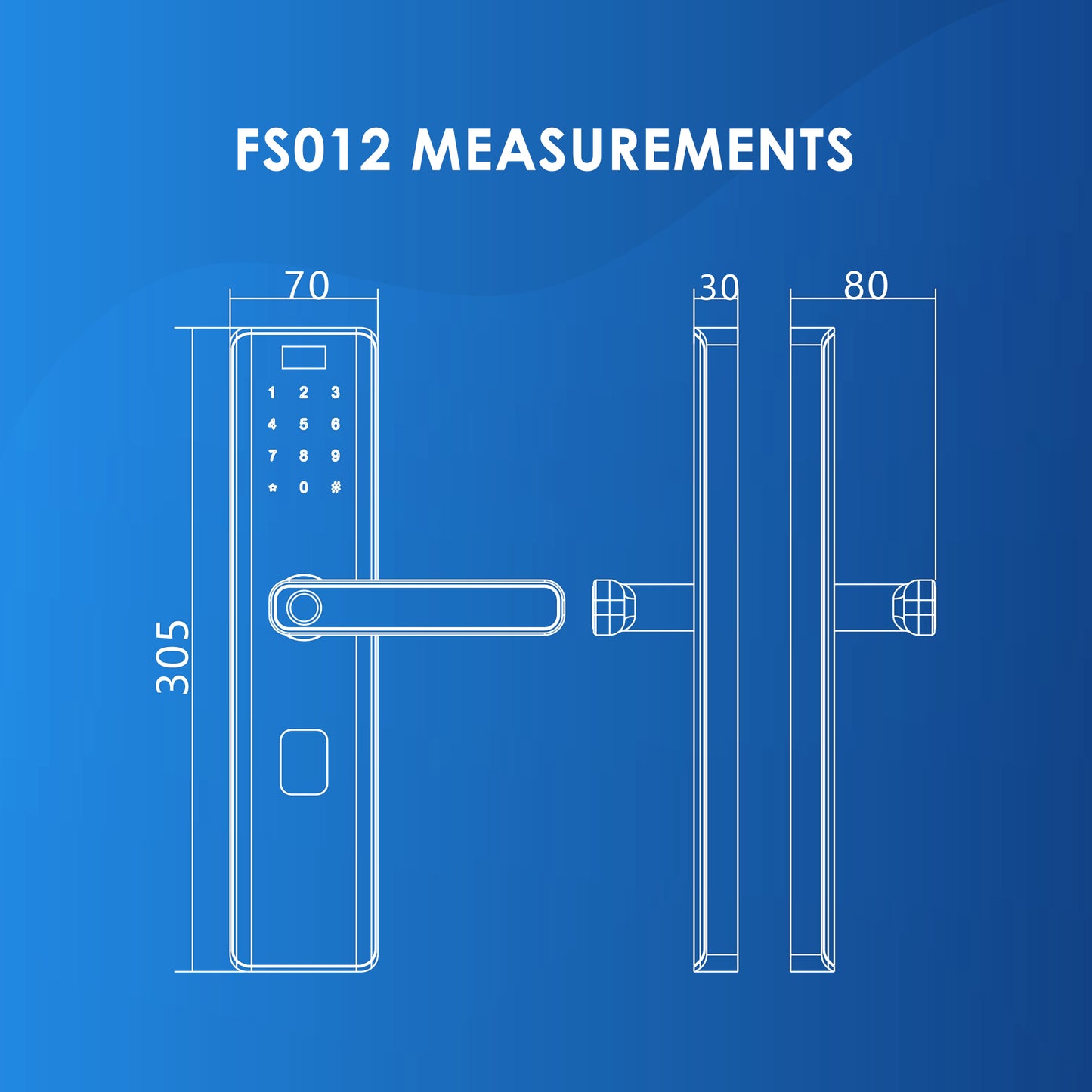 SINGGATE Door & Gate Bundle, *Bundle Deal* FS012 Door Digital Lock + FM021 Metal Gate Digital Lock - SINGGATE Digital Lock