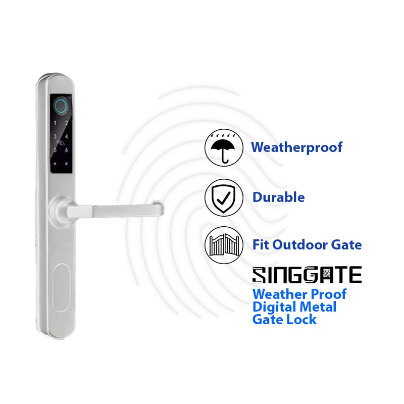 Singgate Gate Digital Lock, OM008 Outdoor Metal Gate Digital Lock - SINGGATE Digital Lock